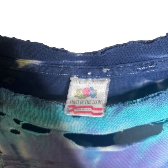 Vintage 90s Grateful Dead Thrashed Single Stitch T Shirt Holes XL - Picture 8 of 8